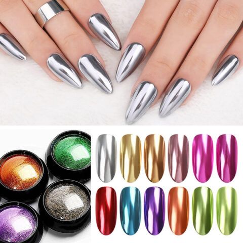 uñas espejo