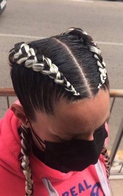 recogidos y peinados a domicilio barcelona trenzas colores