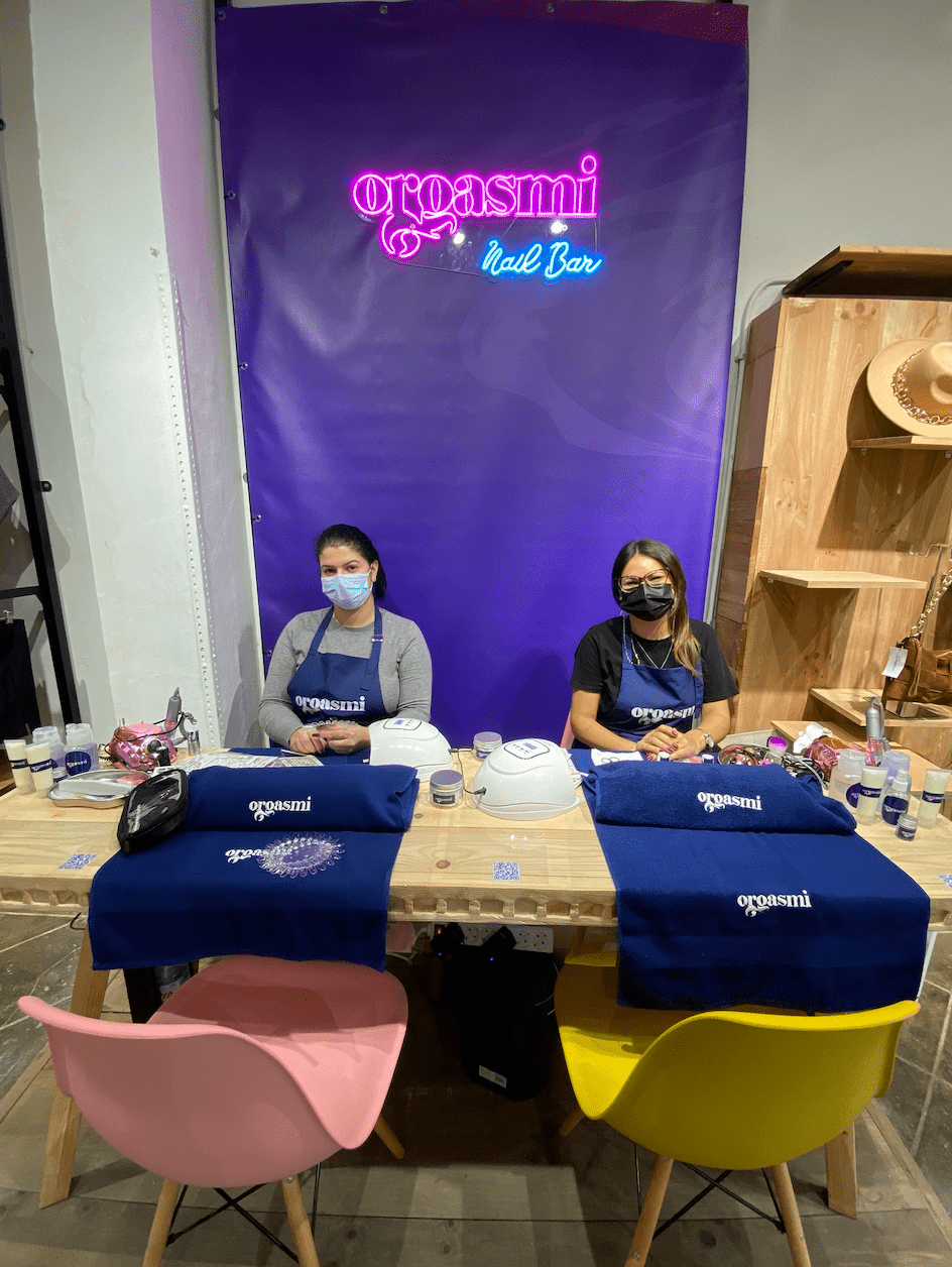 nail bar pop up